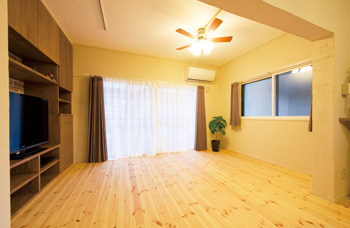 リフォーム後　広いLDK