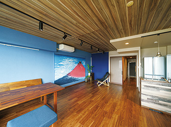 念願の癒やし空間をリビングで実現