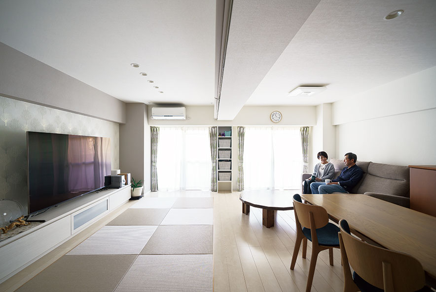 明るく心地の良い家　アクティブな日常をサポートする　安らぎの快適空間