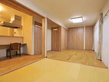 リビングの様にしていただけたおかげで広々と開放感のある空間になって嬉しいです。