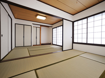 明るく広々とした和室になって嬉しいです。