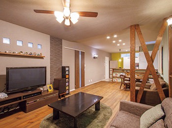 キッチンの垂れ壁をなくして開放感を