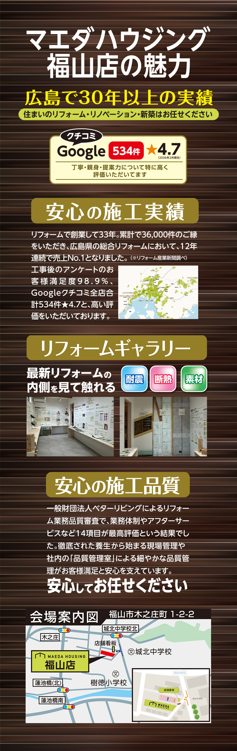 マエダハウジング福山店の魅力