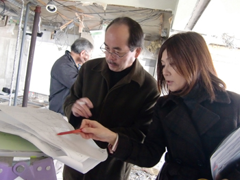 工事中の現場確認