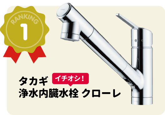 タカギ浄水内臓水栓クローレ