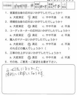 お客様アンケート voice132(2011年)