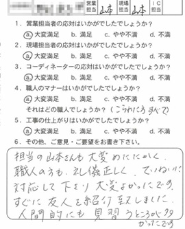 お客様アンケート voice134（2011年）