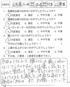 お客様アンケート voice140（2011年）