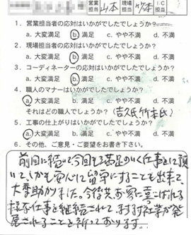 お客様アンケート voice147（2011年）