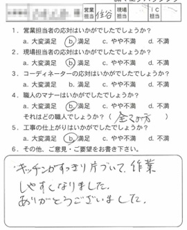 お客様アンケート voice151(2011年)