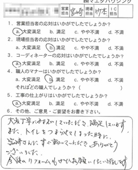 お客様アンケート voice153(2011年)