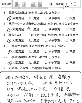 お客様アンケート voice37（2012年）