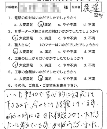 安佐南区　建具丁番取替工事
