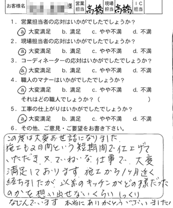 廿日市市　システムキッチン工事