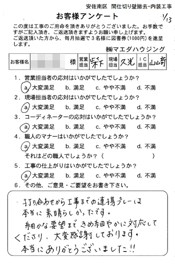 安佐南区　間仕切り壁撤去・内装工事