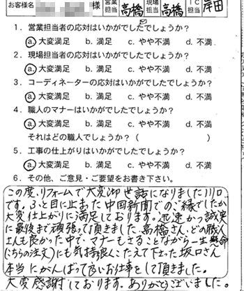 西区　システムキッチン工事
