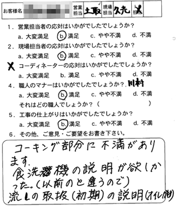 東区　キッチン取替え工事