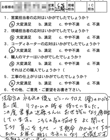 呉市　洗面所内装