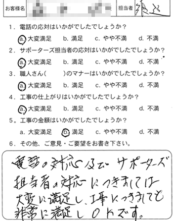 お客様アンケート No.99（2014年）
