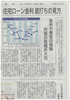 中国新聞　住宅ローン金利　底打ち