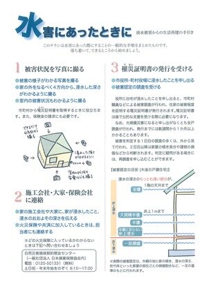 水害にあった時に