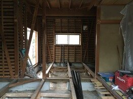LDK改装工事　解体完了