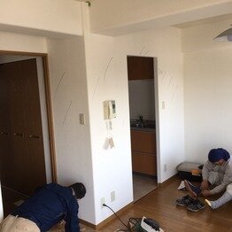 マンション全面改装工事　着工しました