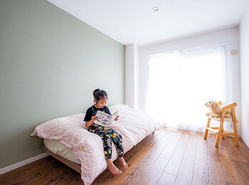 2階の和室を洋室に変えて子ども部屋２室を確保