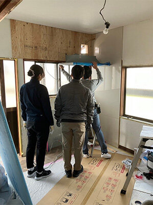 楽屋プロジェクト　第7弾！　設備・漆喰工事！