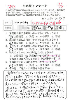 中区　ツタビル４F 改装工事のお客様アンケート