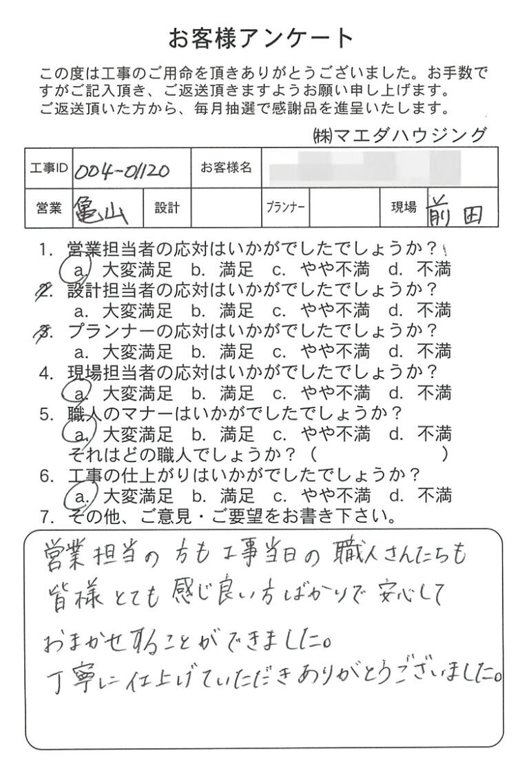 改装工事